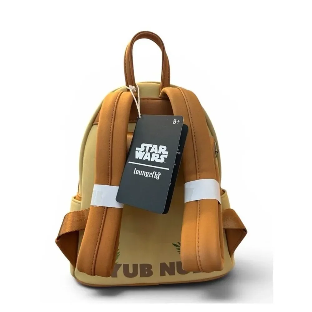 Disney Loungefly Star Wars Wicket Footsie Cosplay Teddy Bear Footsie Backpack NW